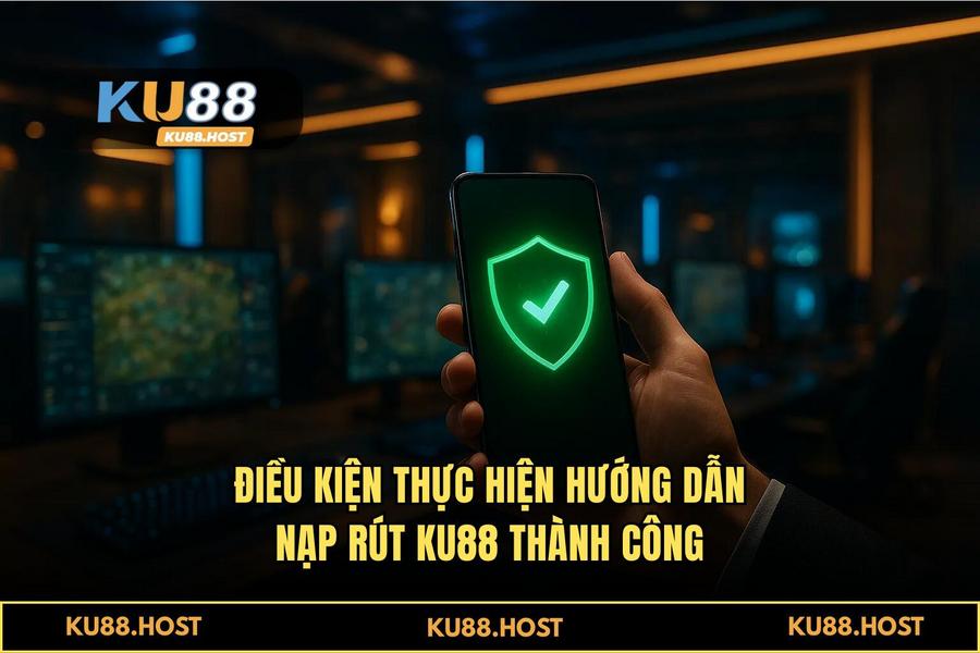 Điều kiện cần thiết để thực hiện hướng dẫn nạp rút KU88 thành công